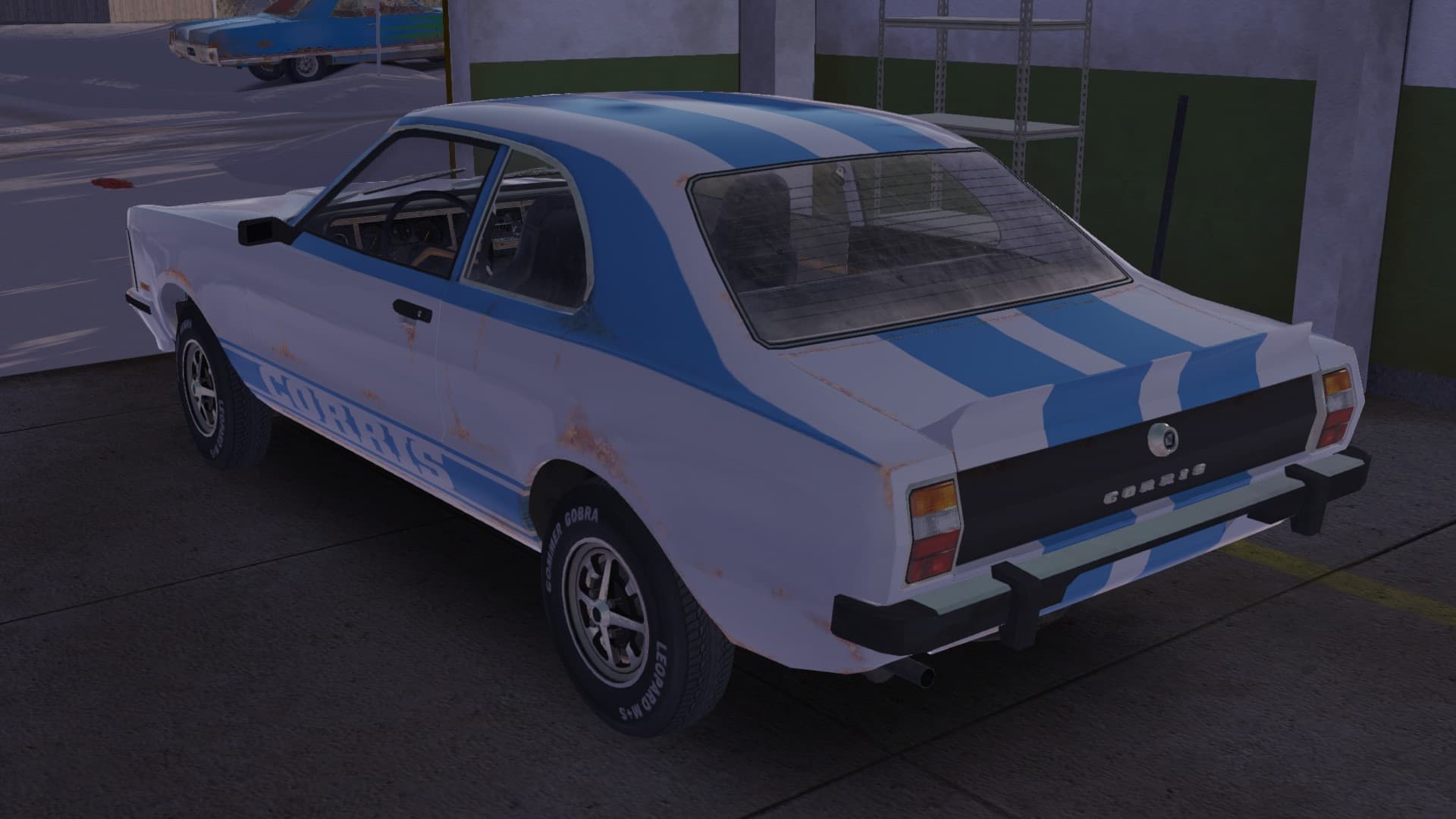 Venerable GT (Blue Stripes on White) view 2